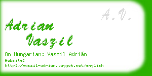 adrian vaszil business card