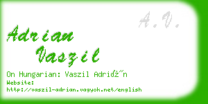 adrian vaszil business card